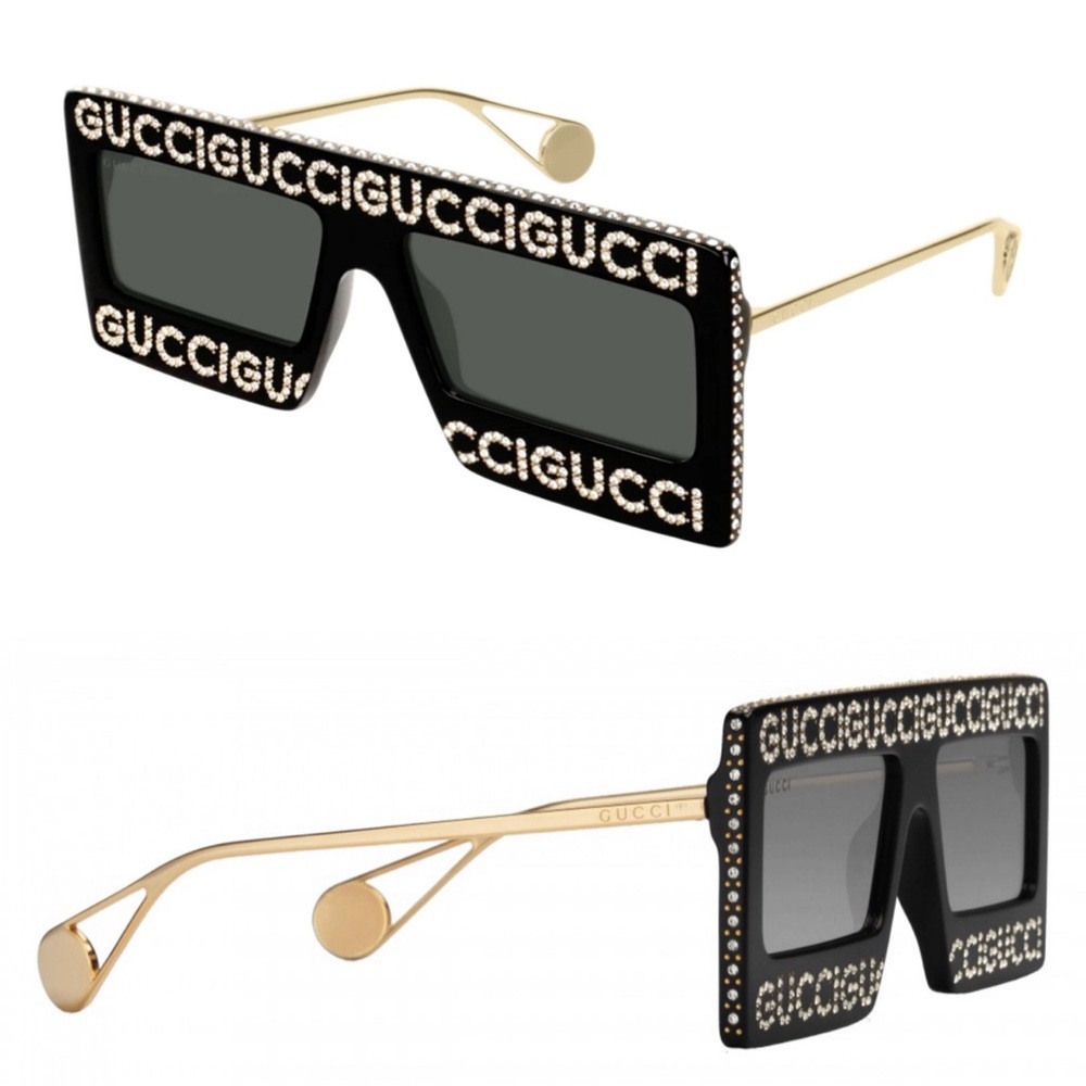 Authentic GUCCI 60 Rectangular "Hollywood collect… - image 3